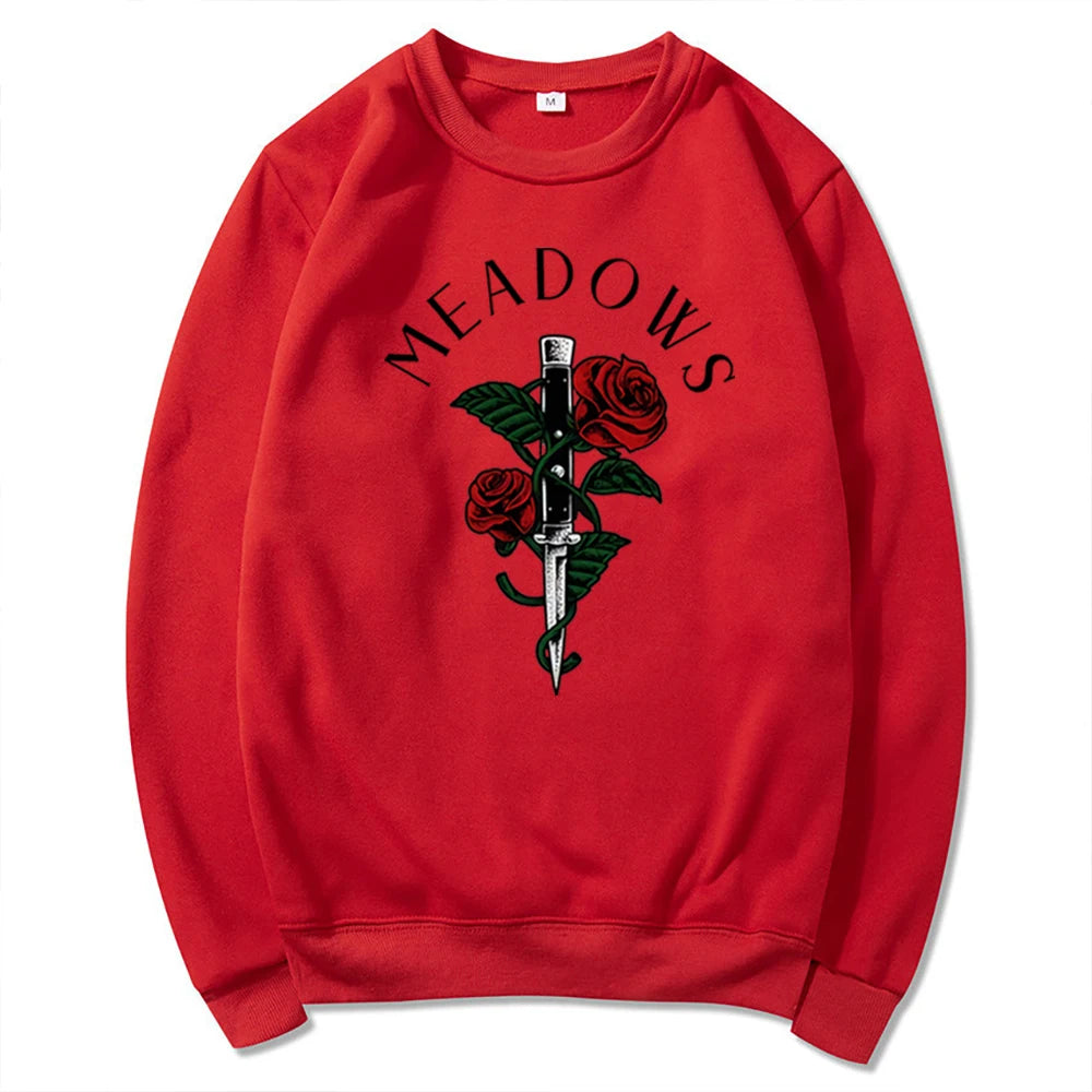 Zade Meadows Sweatshirt Run Little Mouse Hoodie Haunting Adeline Sweater Retro Dark Romance Jumper Unisex Book Lover Sweatshirts
