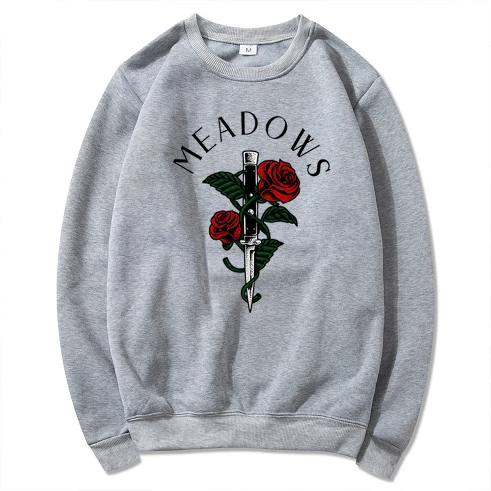 Zade Meadows Sweatshirt Run Little Mouse Hoodie Haunting Adeline Sweater Retro Dark Romance Jumper Unisex Book Lover Sweatshirts