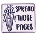 Spread Those Pages Enamel Pin Dark Romance Badge Reading Book Lover Bookworm Bookish Gift Collect