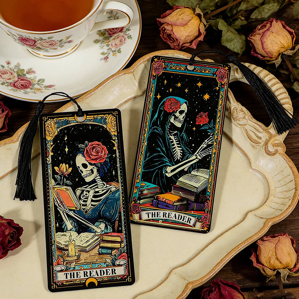 Dark Romance Bookmark for Women Tarot Card Bookmark for Tarot Lovers Fortune-Telling Gift for Friends Book Lover Accessories
