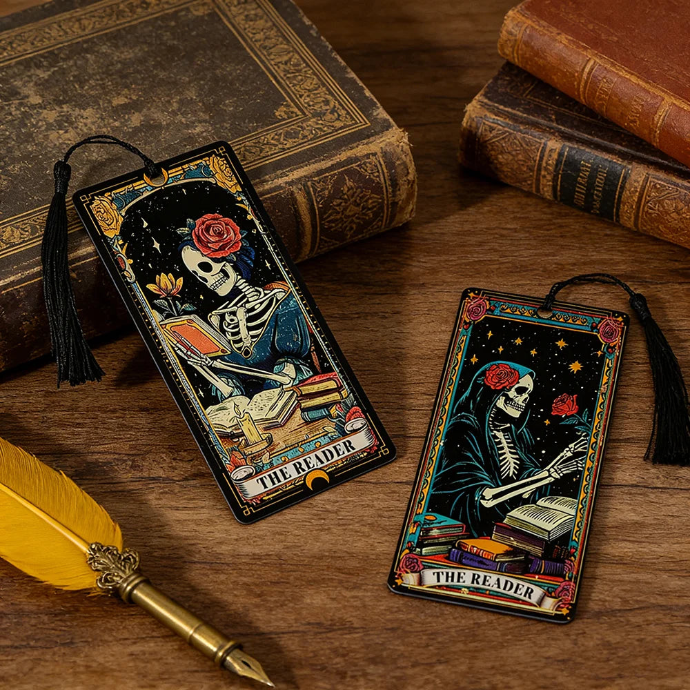 Dark Romance Bookmark for Women Tarot Card Bookmark for Tarot Lovers Fortune-Telling Gift for Friends Book Lover Accessories