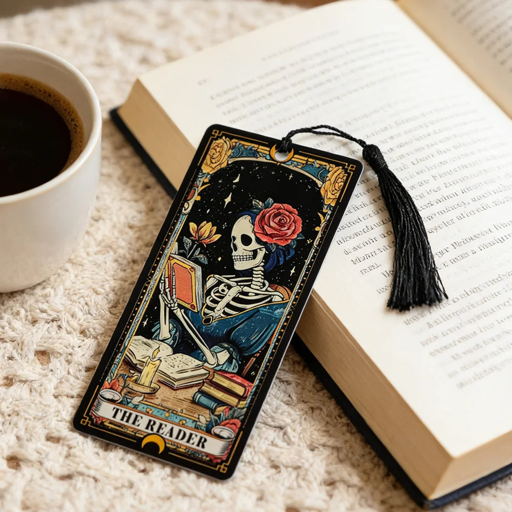 Dark Romance Bookmark for Women Tarot Card Bookmark for Tarot Lovers Fortune-Telling Gift for Friends Book Lover Accessories
