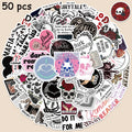 50pcs Dark Romance Reader Stickers Aesthetic Graffiti Decals Laptop Luggage Skateboard Scrapbook Notebook Diary Stickers