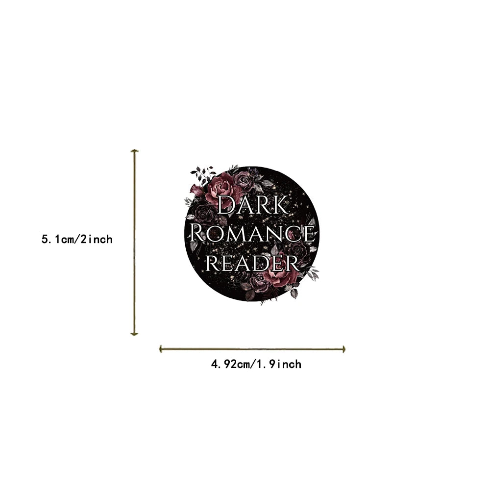 50pcs Dark Romance Reader Stickers For Laptop Luggage Skateboard Scrapbook Notebook Diary Stickers Aesthetic Graffiti Decals