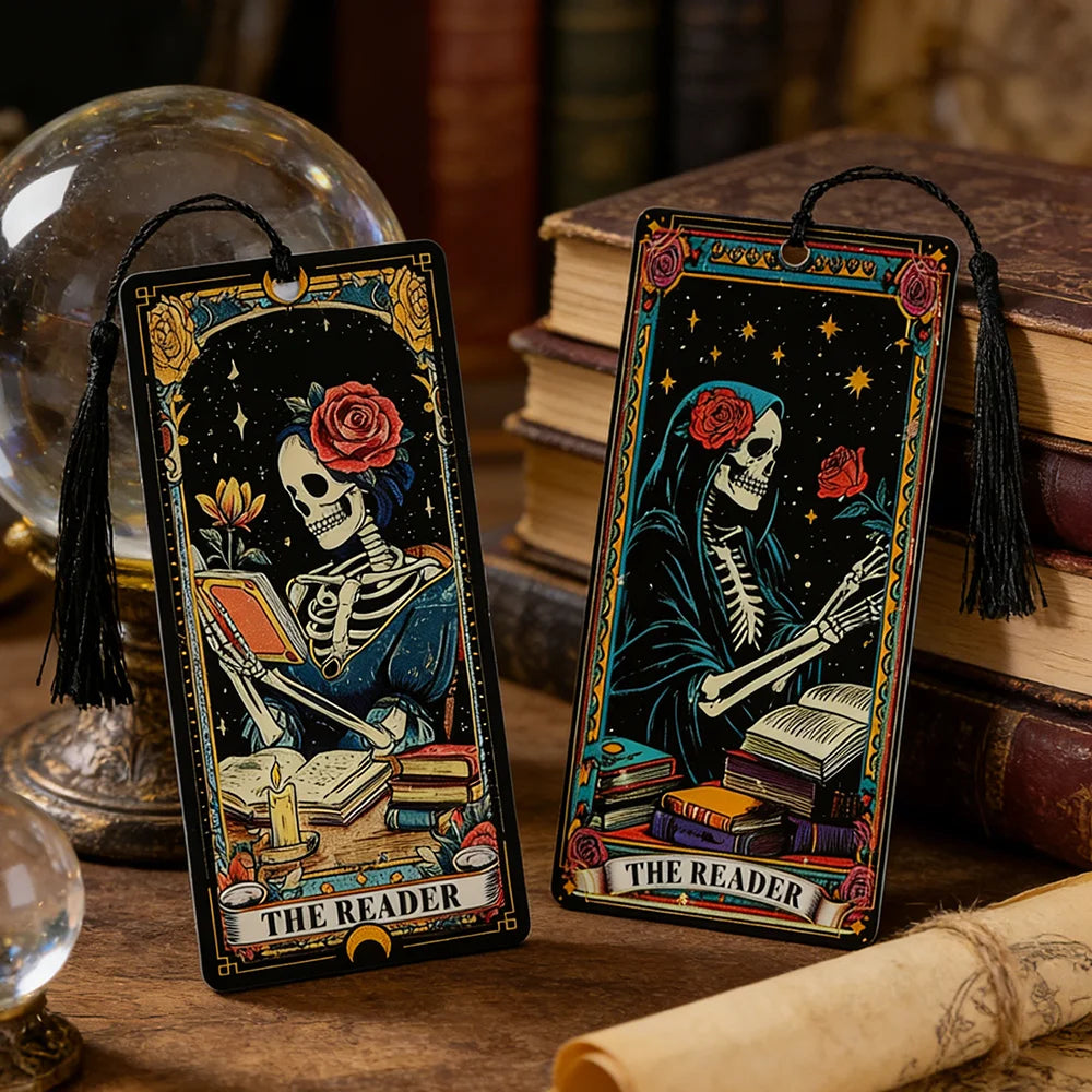 Dark Romance Bookmark for Women Tarot Card Bookmark for Tarot Lovers Fortune-Telling Gift for Friends Book Lover Accessories