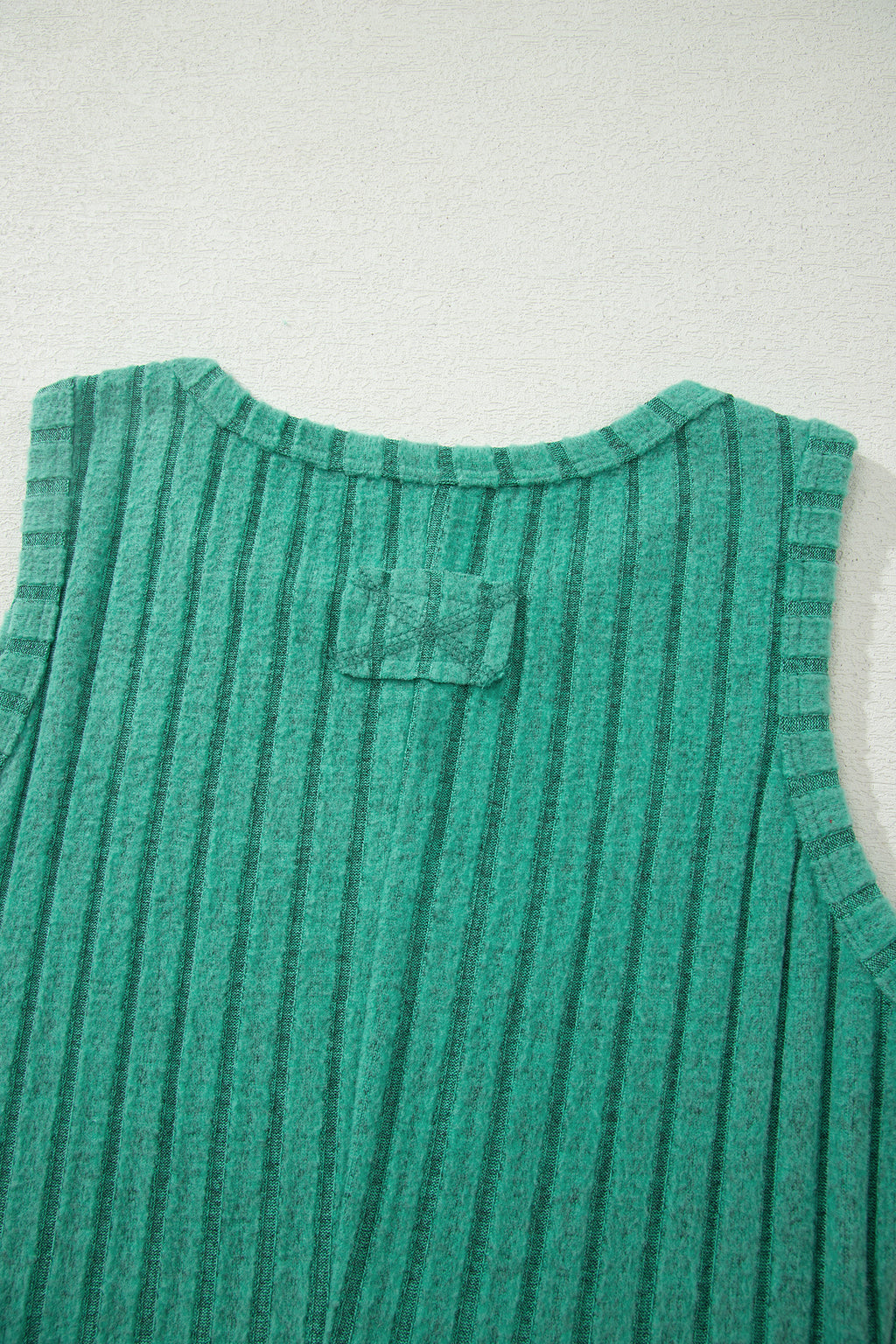 Bonbon Slim Ribbed Mineral Wash Tank Top