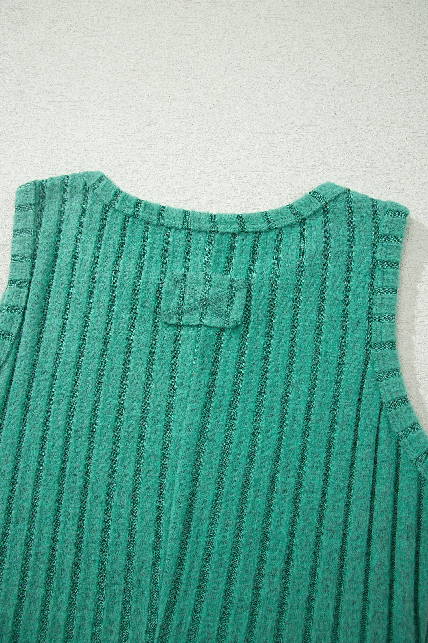 Bonbon Slim Ribbed Mineral Wash Tank Top